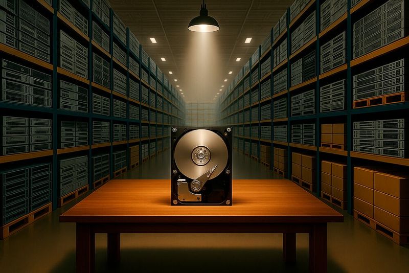 Selbstverständlich sind drehende Festplatten noch lange nicht tot. Dank Leil lassen sie sich sogar „aufbohren“, um noch besser mit ihren SSD-Konkurrenten mithalten zu können.(Bild:  KI-generiert)