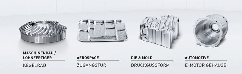 Das horizontale Bearbeitungskonzept erfüllt die Anforderungen besonders anspruchsvoller Branchen wie Werkzeug- und Formenbau, Automotive, Maschinenbau, Luft- und Raumfahrt und auch Lohnfertiger. (DMG Mori)