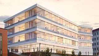 Eine Vision des neuen Laborgebäudes am Leibniz-Institut für Naturstoff-Forschung und Infektionsbiologie in Jena (Leibniz-HKI)