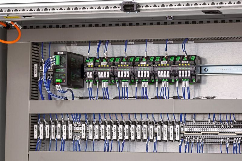 Schmid Maschinenbau baut Stromversorgungen aus der Emparro-Reihe von Murrelektronik mit hohem Wirkungsgrad in seine Schaltschränke ein. (Bild: Alexander Becher/Murrelektronik)