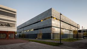 Die Außenansicht des neuen Verfügungsbaus des Physik-Departments der TUM. (Bild: Astrid Eckert / TUM)