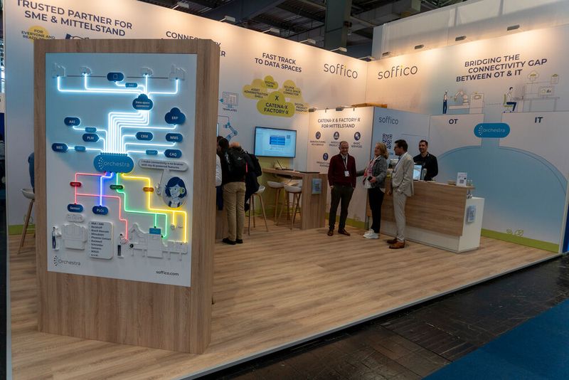 Soffico ist der Hersteller von Orchestra, einer Low-Code Development Platform für Datenintegrationsprozesse in der produzierenden Industrie. Deren Ziel sei es, die Konnektivität zwischen Maschinen und Systemen einfach, nahtlos und skalierbar zu gestalten. Komplexe Vernetzungsprozesse werden hierzu in benutzerfreundliche Abläufe umgewandelt, sodass Unternehmen ihre Datenströme mühelos designen und optimieren können sollen. Das Unternehmen fördert die Interoperabilität in offenen Datenökosystemen wie Factory-X. (Bild: Vogel Communications Group)