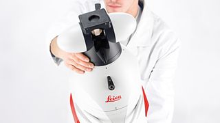 Der neue Absolute-Laser-Tracker ist nach Angaben von Leica Geosystems der robusteste, genaueste und thermisch stabilste Laser-Tracker der Branche. Bild: Leica Geosystems (Archiv: Vogel Business Media)