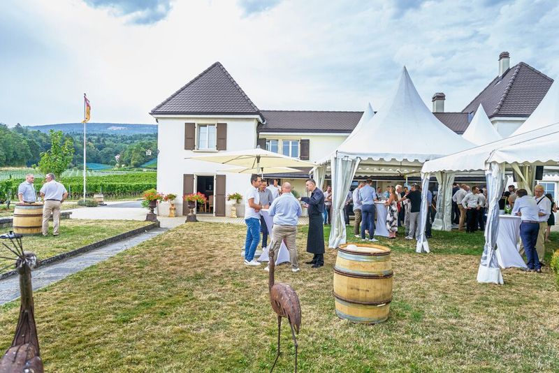 C'est dans un cadre plutôt habitué aux noces de mariage qu'au lancement d'une machine que la Silex a été présentée. (Source : Patrice Schreyer)