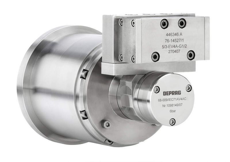 Ein 1,2-kW-Edelstahlmotor mit der Drehzahl von 4500 U/min kann mit unterschiedlichen Planetengetrieben in den Drehzahlen 1250 U/min, 550 U/min, 350 U/min, 160 U/min oder 100 U/min als Standardprodukt geliefert werden (Archiv: Vogel Business Media)