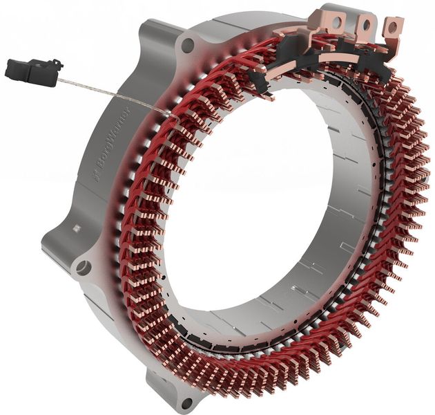 Hochvolt-Hairpin-E-Motoren liefert Borg Warner an einen chinesischen Automobilhersteller. Dieser setzt sie in seinen Hybridautos und Fahrzeugen mit Range Extender ein. (Bild: Borg Warner)