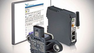 Conditiion Monitoring: Vom Sensor für acht Messgrößen werden die Messdaten per Bluetooth an das Edge-Gateway von Schildknecht übertragen.  (Schildknecht)