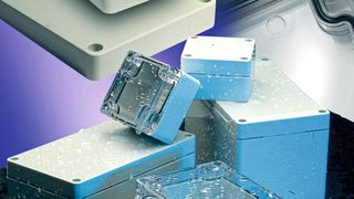 Hammond Manufacturing präsentiert auf der electronica in München seine neuesten Produkte. Für den physischen Schutz der Elektronik in einem Industrieumfeld sind oftmals eine EMV-Schutzklasse und eine Abdichtung gegen Staub und Wasser erforderlich. Hammond fertigt aus diesem Grund spezielle Industriegehäuse in verschiedenen Ausführungen.  (Hammond)