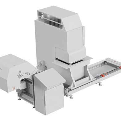 Auf der Euroblech 2026 in Hannover präsentiert die Kabelschlepp GmbH eine innovative Recyclinglösung für Restgitterbleche, die sich sowohl autark betreiben als auch nahtlos in bestehende Produktions- und Materialflussprozesse integrieren lässt. (Bild: Tsubaki Kabelschlepp)