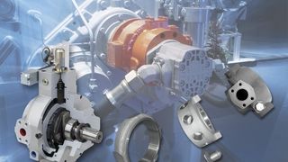 Aufgrund konstruk-tiver Änderungen entstand eine Radialkolbenpumpe, die für eine deutliche Geräuschreduktion und weniger Bau-teilverschleiß im Vergleich zur Vorgängerversion sorgt. Bild: Moog (Archiv: Vogel Business Media)