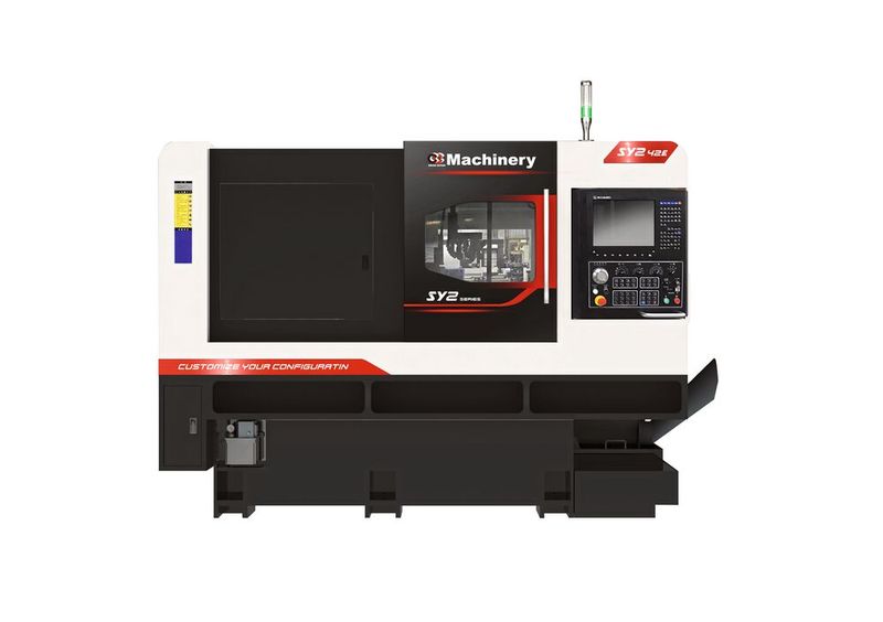 Das neue Modell SY2-42E von CCM ist durch eine grosse Flexibilität gekennzeichnet. Der CNC Hybrid Lang- und Kurzdrehautomat ermöglicht einen Stangendurchlass bis  Ø 42mm. (Bild: Damagtech)