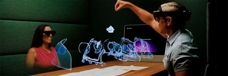 Die Hologram-Technik von Cisco erlaubt eine entfernte Zusammenarbeit ganz so, als säße man im selben Raum. Die Hologram-Technik von Cisco erlaubt eine entfernte Zusammenarbeit ganz so, als säße man im selben Raum.