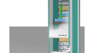 Die Lean-Lifte in der Eco-Drive-Ausführung nutzen die Energie des herabfahrenden Extraktors und wandeln diese wieder in elektrische Energie um, die zurück ins Stromnetz gespeist wird. Bild: Hänel (Archiv: Vogel Business Media)