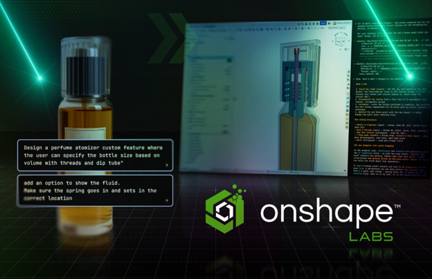 Von der Texteingabe zum CAD-Modell: PTC erprobt mit Onshape Labs neue Wege für die KI-gestützte Konstruktion.(Bild:  PTC)