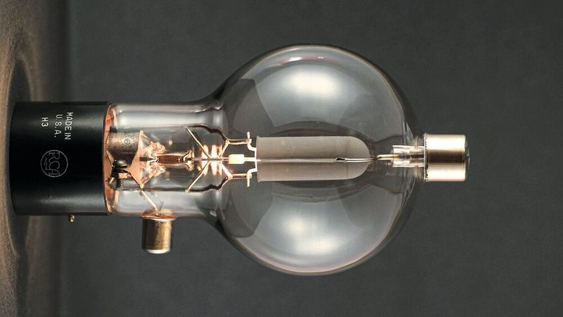 RCA 808 Elektronenröhre von 1941: Gerade aus der Sende- und Rundfunktechnik, aber auch in der Frühzeit der Großrechner waren Elektronenröhre jahrzehntelang nicht wegzudenken.(Bild:   / CC0)