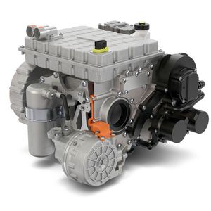 Platz 10: Vier neue Antriebssysteme für Elektroautos: Mit der 4-in1-E-Achse integriert Schaeffler neben Elektromotor, Leistungselektronik und Getriebe auch das Thermomanagement in den Achsantrieb.(Bild:  Schaeffler)
