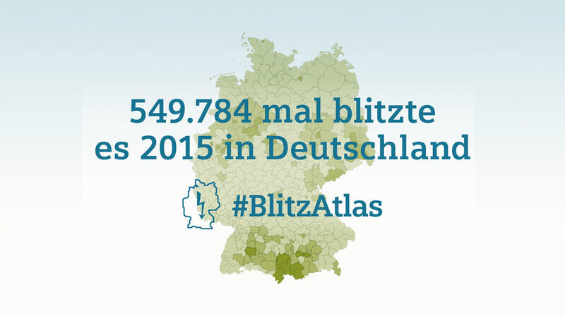 2015 schlugen in Deutschland 549.784 Blitze ein. (Siemens)