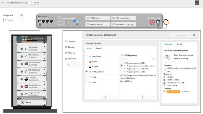 Die neuen KI-Services sind für unterschiedliche Anforderungen ausgelegt – von ersten Pilotprojekten über individuelle Unternehmensanwendungen bis hin zu hochverfügbaren KI-Architekturen.(Bild:  mIT GmbH)