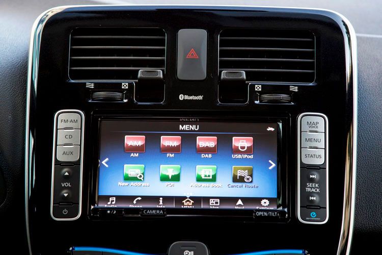 Das Connect-EV-System lässt sich jetzt wie ein Smartphone bedienen, die einzelnen Funktionen werden „angewischt“. (Foto: Nissan)