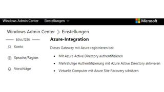 Das nützliche Windows Admin Center kann auch an Microsoft Azure angebunden werden. Wir zeigen, wie das geht und was es bringt. (Joos / Microsoft)
