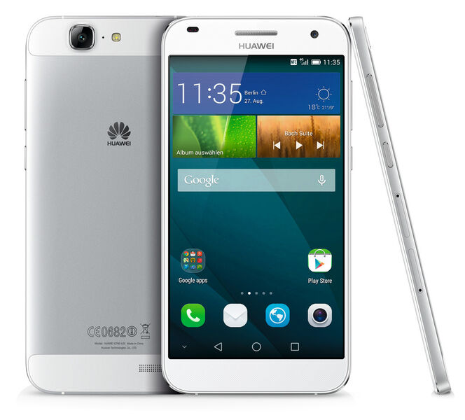 Das Smartphone Ascend G7 von Huawei hat ein 5,5 Zoll großes IPS-Display. (Bild: Huawei)