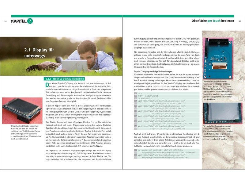Raspberry Pi UNCHAINED: Impressionen aus dem Buch (Bild: Franzis)