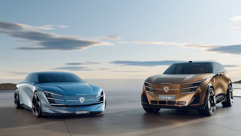 Mit Concept 6 (links) und Concept 8 zeigt Peugeot eine neue Designlinie für China und die Welt.(Bild:  Peugeot)