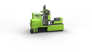 Die kompakte autonome Spritzgießzelle auf Basis einer vollelektrischen E-mac-80-Spritzgießmaschine, Engel compact cell Automatisierung und Inline-Qualitätserfassung. (Bild: Engel)