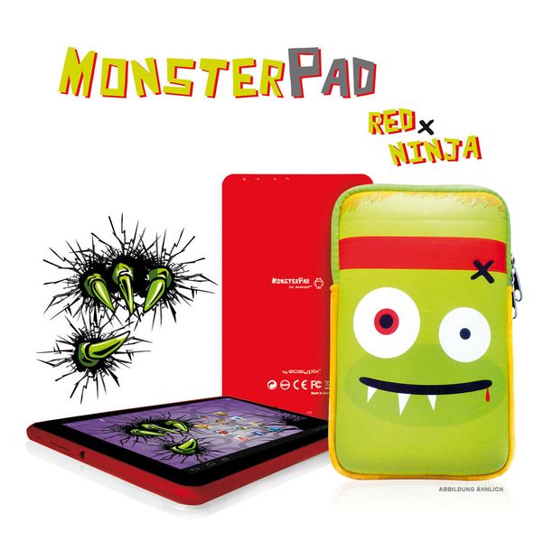 Bei jedem Monsterpad ist eine Monster-Tasche im Lieferumfang enhalten. (Bild: Easypix)
