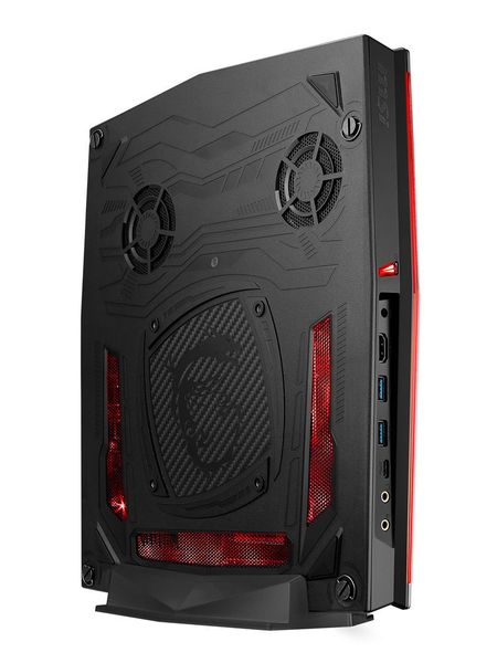 Mit vier D-Ring-Schrauben kann der MSI Vortex G25 auch ohne Werkzeug geöffnet werden. So erhält man Zugang zu den M.2-Slots für SSDs, dem Slot für 2,5-Zoll-Laufwerke und den Arbeitsspeicher. (MSI)