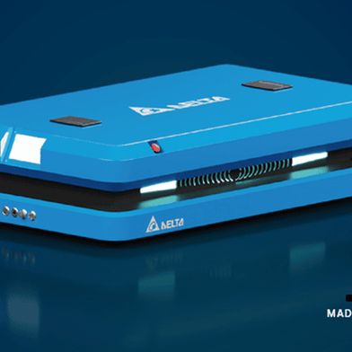 Wie bei allen seinen Robotik-Lösungen setzt Delta auch beim D-Bot MAR auf einen modularen Ansatz. So können je nach Anwendung unterschiedliche Aufbauten integriert werden. Dazu zählen beispielsweise Band- und Rollenförderer, Paletten-Rails und Liftsysteme. (Bild: Delta Electronics)