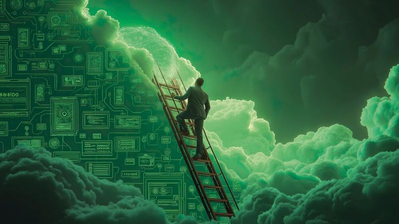 Kleinere Systemhäuser sollen künftig schneller die Partnerleiter bei ServiceNow hinaufklettern.(Bild:  Midjourney / KI-generiert)