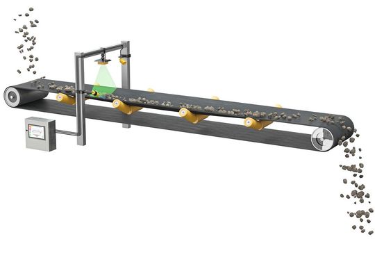 Mit Hilfe von 2D-Radar und Ultraschalltechnologien tastet Conti Load Sense das Material und den Fördergurt aus verschiedenen Winkeln ab. Mit Hilfe von 2D-Radar und Ultraschalltechnologien tastet Conti Load Sense das Material und den Fördergurt aus verschiedenen Winkeln ab.