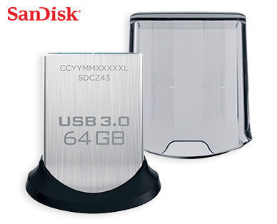 Den Sandisk-USB-Stick mit 64 Gigabyte gibt es für rund 22 Euro. (Aldi Süd)