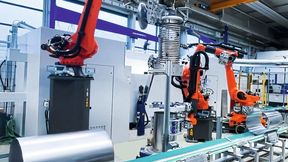 Laserschweiß- und -schneidlösungen sowie Spann- und 
Automatisierungstechnologien gibt es am Euroblech-Stand von Weil Technology, Novatec und Schaal Technology zu sehen. Im Bild: Fertigungslinie für Warmwasserspeicher mit Wärmetauscher. (Bild: Weil Technology)
