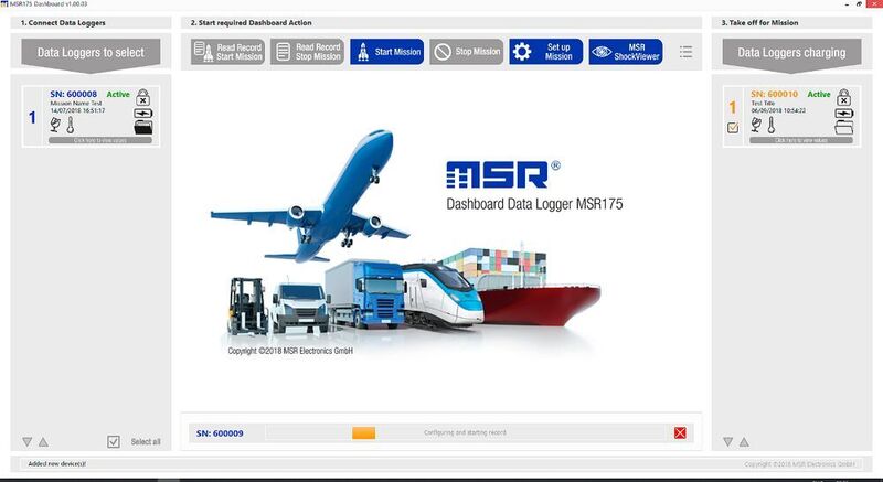 Die Konfiguration des MSR175plus Datenloggers erfolgt mit der MSR Dashboard Software. (MSR)