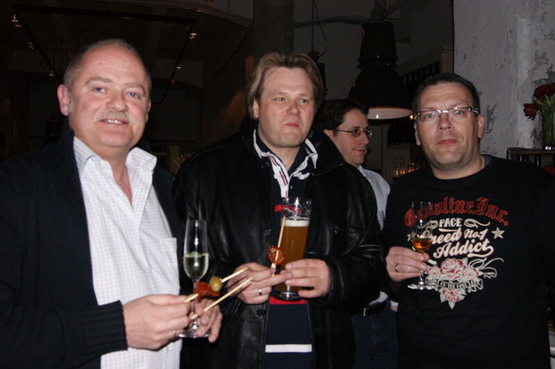 Peter Kraus, Anton Braun und Dirk Schmaus genießen den Abend. (Archiv: Vogel Business Media)