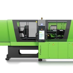 Aufgrund ihrer barrierefreien Schließeinheit eröffne die holmlose victory-Spritzgießmaschine von Engel, die für Mehrkomponentenprozesse mit LSR ausgelegt ist, ein großes Effizienzpotenzial. Auf der Plast 2018 wird ein Modell des Typs victory 200H/200L/160 combi samt Kollege Roboter live Teile fertigen.