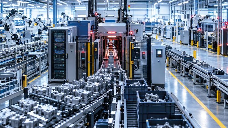 Wenn IT-Sicherheitspraktiken unüberlegt auf empfindliche Industrieanlagen übertragen werden, kann OT-Security zum Flaschenhals in der Produktion werden.(Bild:  Dall-E / KI-generiert)