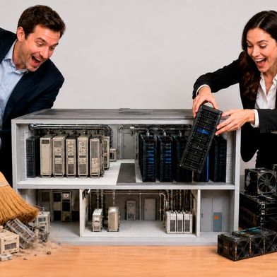 Herausforderungen beim Bau neuer Rechenzentrumsflächen machen Bestands-Datacenter zu Protagonisten der KI-Revolution. Die Optimierung bestehender Infrastrukturen ermöglicht genug Kapazität und Effizienz auch für anspruchsvolle KI-Workloads. (Bild: GPT-Images 2 / KI-generiert)