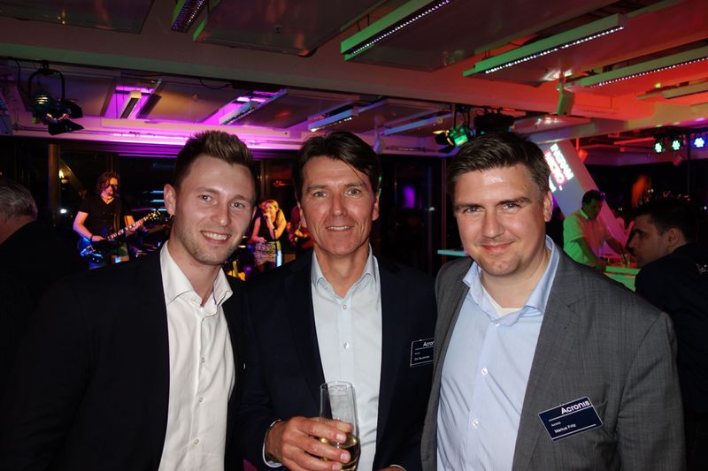 (v. l.) Dimitri Schewtschenko, Tarox, Dirk Rauchmann und Markus Fritz, Acronis (Bild: IT-BUSINESS)