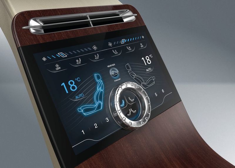 Serienreife HMI Technologie von Preh: Der Drehsteller wird mittels Bonding auf der Touchscreenoberfläche befestigt.   (Preh)