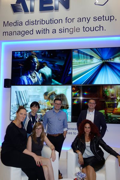 Besa, IT-BUSINESS, mit dem ATEN Team und Tracy Yen, 2direct. (Bild: IT-BUSINESS)