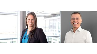 Bechtle-Clouds-Geschäftsführerin Melanie Schüle und Schwarz-Manager Markus Schwind arbeiten ab sofort bei der Vermarktung von Stackit zusammen. (Bild: Bechtle / Schwarz IT)