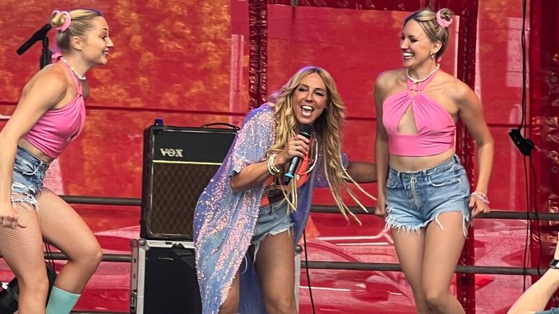 Sie sang ihren bekannten Hit Bailando. (Bild: Gotthard König)