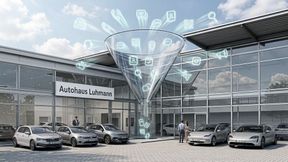 Die großen Online-Fahrzeugbörsen schenken dem Leadmanagement der Händler und der Leadqualität jetzt verstärkt Aufmerksamkeit – und bringen dafür Tools an den Start. (Bild: Gemini / Flash Image / KI-generiert)