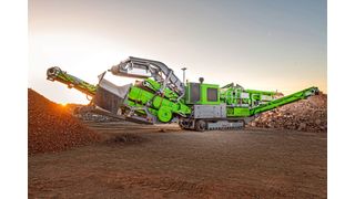 Mobile Brechanlage Giporec R100 FDR Giga von Gisler. (Bild: Emil Gisler)