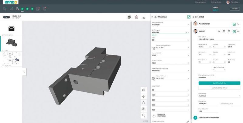 Zusammenarbeit: Die Software koordiniert das beteiligte Team. (Imnoo AG)