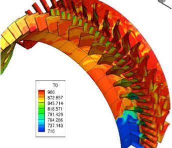 Die Rotorblätter sind Überschallimpuls-Blätter, die radial ausgerichtet sind und die axiale Schaufelkaskade des Rotors bilden.  (Coolbrook)