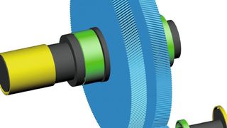 Für Wellen mit Gleitlagern lässt sich in Kisssys nun neu der Lagertyp "Gleitlager" definieren. (Kisssoft)